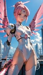 ai_generated android before_anal before_gangbang before_oral before_rape before_sex legs mech_unit_jenv13 mechanical_wings original_character pink_eyes pink_hair pose posing pussy robot robot_girl robot_humanoid robot_joints robotic_arm robotic_legs shaved_pussy terror139 thighs