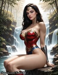 1girls ai_generated ass beautiful big_ass big_breasts big_butt cute dc dc_comics detailed detailed_background female female_focus female_only girly hi_res highres naked nakedbit perfect_body perfect_legs small_waist wonder_woman wonder_woman_(series)