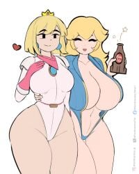 princess peach from fallout by ferdinandus