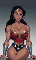 abs ai_generated ass big_ass big_breasts breasts dc dc_comics dcau diana_prince justice_league justice_league_unlimited muscular muscular_female thick_thighs thunder_thighs wide_hips wonder_woman wonder_woman_(dcau) wonder_woman_(justice_league)