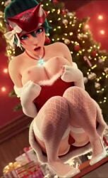 1girls 3d 3d_model ai_assisted ai_generated animated areolae armwear asian_female ass big_breasts blender blizzard_entertainment blue_eyes boob_drop boob_squish bouncing_breasts breast_hold breast_play breast_squeeze breast_squish breasts breasts_out cameltoe christmas_clothing christmas_lights christmas_outfit christmas_present christmas_tree cleavage clothed clothing confident_smile converge dress dress_pull ear_piercing earrings face_markings facial_markings female female_focus female_only fishnet fishnet_legwear fishnets flashing_breasts green_hair headband headwear high_heels holding_breast holding_breasts holidays kiriko_(overwatch) large_boobs large_breasts legwear light-skinned_female light_skin looking_at_breasts looking_at_viewer nail_polish necklace nipples no_bra overwatch overwatch_2 perky_breasts pleased_expression red_nails revealing_breasts round_breasts shoes solo solo_female solo_focus tagme thick_thighs titty_drop upskirt video white_legwear