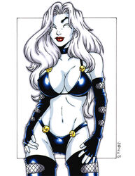 1girls 2007 chaos_comics female female_only garrett_blair lady_death solo tagme white_background white_eyes white_hair white_skin