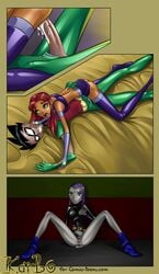 alien boots comic comics-toons.com dc dc_comics dick_grayson human karbo_(comics-toons) male raven_(dc) robin_(dc) robin_(dick_grayson) starfire straight straight_hair teen_titans vaginal_sex