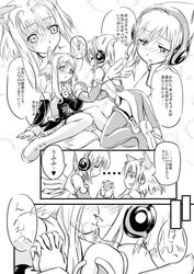 animal_ear blush boots comic doujinshi female firefox firefox-tan fox_ear french_kiss headphones heart holding_hands kissing mascot monochrome mozilla_thunderbird multiple_girls os-tan short_hair site-tan sweatdrop thigh_boots thighhighs thunderbird-tan translated wings yuri