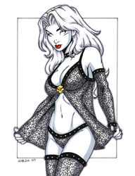 1girls 2007 chaos_comics female female_only garrett_blair lady_death solo tagme white_eyes white_hair white_skin