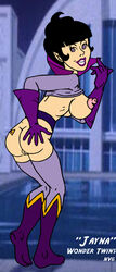 1girls dc dc_comics female female_only hanna-barbera jayna_(wonder_twins) nev nipples pussy solo super_friends superheroine wonder_twins