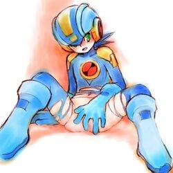 capcom fingering_self male_only mega_man mega_man_battle_network megaman.exe rockman rockman_exe rockman_exe_(character) tagme