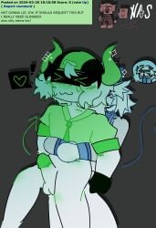 artist_signature boombox_(phighting) gay goofy_ass_face green_horns male/male notasword phighting request roblox roblox_game robloxian self_upload slingshot_(phighting) tagme