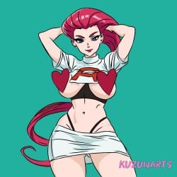 breasts jessie_(pokemon) pokemon rocket team teamrnkuzunarts