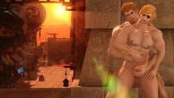 2boys 3d anal anal_sex animated bara bara_tiddies bara_tits barazoku blonde_hair final_fantasy final_fantasy_xiv gay gay_anal gay_sex glasses hancock male male/male male_only male_penetrated male_penetrating male_penetrating_male masturbating_other masturbating_while_penetrating mp4 muscular muscular_male no_sound original_character outdoors outdoors_sex pecs reach_around simon_xiv_ad tagme toned toned_body toned_male video yaoi