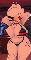 1girl 1girls 3d a1animatronic animated big_ass big_breasts big_hips bikini blush bra dancing female female_focus female_only five_nights_at_freddy's fredina's_nightclub marie_(cally3d) marionette_(fnaf) panties puppet_(fnaf) sound tagme video vrchat