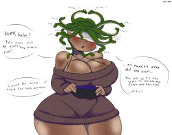 blush boxers_(clothing) dark_skin giygal medusa mommy snake_hair underwear