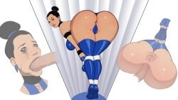 anal anal_sex anus anus_visible_through_clothes apple_butt asian asian_female ass ass_focus ass_shake big_ass big_breasts big_penis blowjob blue_leotard blue_panties boots breasts brown_eyes bulge dat_ass earrings edenian eyeonthedrawings gloves hair_bun kitana large_penis leotard looking_at_viewer mortal_kombat mortal_kombat_4 panties penis pose princess pussy royalty runny_makeup seductive_pose semi_nude showing_ass thick_ass thick_legs thick_thighs tight_pants voluptuous voluptuous_female wide_hips