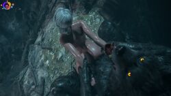 3d ass astex ciri completely_nude female green_eyes light-skinned_female monster nude penetration penis pussy scar sex tattoo the_witcher_(series) the_witcher_3:_wild_hunt werewolf white_hair witcher_medallion