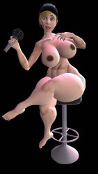 1girls 3d 3d_(artwork) areolae barefoot big_breasts breasts carnege1111exe chair completely_nude completely_nude_female crossed_legs female female_only five_nights_at_freddy's five_nights_at_freddy's:_security_breach fnaf full_body holding holding_microphone microphone naked naked_female nipples nude nude_female pawg sitting sitting_on_chair solo solo_female vanessa_(fnaf)