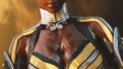 1female 1girls 1woman 3d 3d_(artwork) 3d_model chest_focus cleavage cleavage_window close-up dark-skinned_female ebony female female_focus female_human female_only melanin mortal_kombat mortal_kombat_1_(2023) netherrealm_studios solo tanya_(mortal_kombat) tncstudio