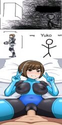 1boy 1boy1girl 1girls arms_up bangs bed bedroom big_breasts black_bodysuit blue_bodysuit blue_elbow_gloves blue_gloves blue_latex blue_latex_armwear blue_latex_elbow_gloves blue_latex_legwear blue_latex_leotard blue_latex_thighhighs blue_legwear blue_long_gloves blush bodysuit breasts brown_eyes brown_hair clitoris double_peace_sign double_v elbow_gloves erect_nipples erection female gloves godzilla:_city_on_the_edge_of_battle godzilla:_monster_planet godzilla:_the_planet_eater godzilla_(series) gun headgear headwear latex latex_armwear latex_ass latex_bodysuit latex_breasts latex_clitoris latex_clothing latex_elbow_gloves latex_gloves latex_legwear latex_long_gloves latex_nipples latex_skin latex_skinsuit latex_stockings latex_suit latex_thighhighs latex_vagina legwear long_gloves looking_at_viewer male male/female meme military military_uniform nipples omg_hi! peace_sign penetration penetration_through_clothes penis penis_in_pussy polygon_pictures powersuit pussy railgun sex sex_through_clothes sex_through_clothing short_hair skin_tight skin_tight_outfit skin_tight_suit skin_tight_thighhighs skintight skintight_bodysuit skintight_clothes skintight_clothing skintight_suit smile spacesuit submachine_gun tactical_clothes text thick_thighs thighhighs thighs through_clothes tight_clothes tight_clothing tight_fit toho toho_(film_company) transforming_weapon uniform v v_sign vagina vaginal_penetration vaginal_sex weapon yuko_tani