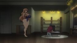 1boy 1girls aged_up aisaka_taiga alternate_breast_size anime_screencap edit edited huge_breasts sound swimsuit tagme takasu_ryuuji third-party_edit toradora! video voice_acted