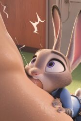 ai_generated blowjob deepthroat furry judy_hopps justsomebuddy shocked_expression zootopia