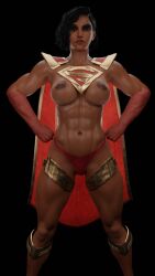 1girls 3d abs ass big_ass big_breasts blizzard_entertainment breasts burningastral cosplay crossover crossover_cosplay dark-skinned_female dark_skin dc dc_comics fareeha_amari female female_only fit fit_female mature_female milf muscular muscular_female overwatch overwatch_2 pharah solo solo_focus straight_hair supergirl supergirl_(cosplay) tagme thick_thighs wide_hips