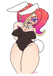 bunny_ears bunny_tail bunnysuit female girl girly lewd octoling octoling_girl pinup splatoon splatoon_2 splatoon_3 splatoon_oc