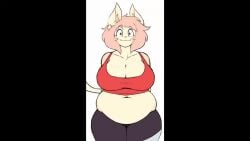 animated big_breasts breasts capri chubby doxxyl feline female furry huge_breasts meme tagme thick_thighs video wide_hips