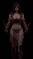 1girls 3d abs ass big_ass big_breasts breasts burningastral female female_only fit fit_female mature_female mileena milf mortal_kombat mortal_kombat_x muscular muscular_female netherrealm_studios solo solo_focus straight_hair tagme thick_thighs wide_hips