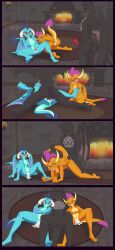 after_sex alatreon anus chedx cum_in_pussy doggy_style dragon elder_dragon friendship_is_magic maledom mating_press monster_hunter my_little_pony penis princess_ember_(mlp) smolder_(mlp) threesome vagina vaginal_penetration