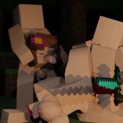 2boys1girl 3d animated blood breasts death decapitation female female_death gore guro hollowsouls jenny_belle_(slipperyt) male minecraft necrophilia penis reverse_blowjob severed_head sex sound sword tagme video