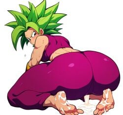 ai_generated ass barefoot cum cum_on_feet cumming dragon_ball dragon_ball_super feet female_saiyan foot_fetish foot_focus fusion kefla leaking_cum legendary_super_saiyan looking_at_viewer novelai saiyan_girl sitting_on_floor soles super_saiyan super_saiyan_2 toes universe_6/universe_7 universe_6_girls