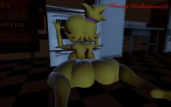1girls ass barefoot big_ass big_breasts breasts cally3d chica chica_(cally3d) chica_(fnaf) chiku chiku_(cryptia) clazzey completely_nude completely_nude_female cryptiacurves fazclaire's_nightclub female female_only five_nights_at_freddy's fredina's_nightclub full_body heavymachinima69 naked naked_female nude nude_female on_floor oven solo solo_female