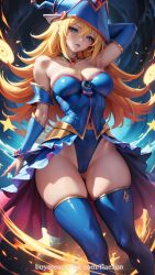 dark magician girl from yu-gi-oh! by flaezon
