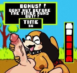 big_ass big_breasts big_penis breasts bubble_butt duck_hunt_dog female furry huge_ass huge_cock huntress_(lewdewott) lewdewott penis thick_thighs wide_hips