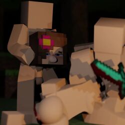 2boys1girl 3d animated blood breasts death decapitation female female_death gore guro hollowsouls jenny_belle_(slipperyt) male minecraft necrophilia penis reverse_blowjob severed_head sex sound sword video