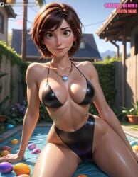 ai_generated aippealing aunt_cass big_breasts big_hero_6 big_hero_6:_the_series cass_hamada disney disney_channel disney_xd large_breasts marvel marvel_comics mommy