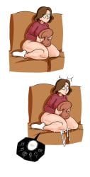77man after_sex ambiguous_penetration ass big_ass big_breasts bottomless breasts brown_hair cum cum_in_pussy cum_in_thighs cum_inside cum_leaking female hilda_(series) impregnation johanna_(hilda) large_ass large_breasts milf orgasm orgasm_face ovulating ovulation partially_clothed_female partially_nude_female pussy red_sweater socks sofa sweater thick_legs thick_thighs thigh_highs thighhighs thighs white_socks