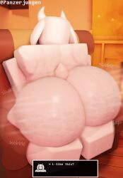 1girls afterimage alternate_version_available anthro ass ass_bigger_than_head ass_focus big_ass big_butt boss_monster boss_monster_(undertale) bouncing_ass bouncing_butt breasts bubble_ass bubble_butt butt_focus cellulite chair chubby cleavage completely_nude curvaceous curvy dialogue english_text fat fat_ass fat_butt fat_rolls female female_only fireplace floppy_ears fur gigantic_ass goat goat_ears goat_horns goat_tail huge_ass huge_asscheeks huge_butt inside lard_ass large_ass large_butt massive_ass mature mature_anthro mature_female milf motion_blur motion_lines nude obese onomatopoeia overweight overweight_female panzerjungen plump roblox robloxian shaking_ass shaking_butt sitting sitting_on_chair solo stretch_marks tail text thick thick_ass thick_legs thick_thighs toriel twerk twerk_pose twerking twerking_position twitter_username undertale voluptuous wagging_tail white_body white_fur wide_hips