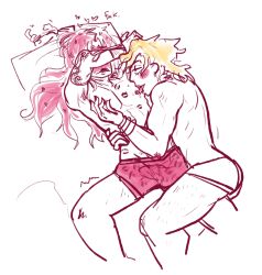 2boys diavolo dio_brando gay joestar_birthmark kiss_mark male male/male male_only stardust_crusaders succikkodraws vento_aureo yaoi