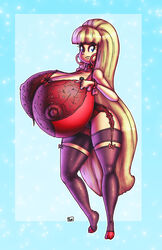 1girls big_breasts big_hair bimbo blonde_hair blue_eyes breasts busty christmas cleavage disney disney_channel female female_only gravity_falls hoop_earrings huge_breasts hyper_breasts innocenttazlet lingerie nipples pacifica_northwest smooth_skin solo very_long_hair voluptuous