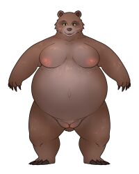 2024 anthro areola bear belly big_areola big_belly big_nipples biped black_claws black_eyes blush breasts breasts_apart brown_body brown_breasts brown_ears brown_fur brown_nose brown_pubes cheek_tuft claws clothing digital_drawing_(artwork) digital_media_(artwork) dreamworks eyelashes facial_tuft fairy_tales female finger_claws front_view full-length_portrait fur fur_tuft genitals goldilocks_and_the_three_bears green_sclera huge_belly literature looking_at_viewer mama_bear mama_bear_(puss_in_boots) mammal mature_anthro mature_female navel nipples nude nude_anthro nude_female open_mouth open_smile outie_navel overweight overweight_anthro overweight_female piercing pink_areola pink_nipples portrait pubes public_domain puss_in_boots_(dreamworks) puss_in_boots_(film) puss_in_boots_the_last_wish pussy ring_piercing shrek_(series) simple_background smile smiling_at_viewer snout solo standing thick_neck thick_thighs toe_claws tuft white_background 翌檜＠絶望間近