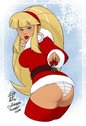 1girls 2016 aged_up ass big_ass big_breasts breasts callmepo candy_cane candy_cane_earrings candy_cane_panties christmas color colored dat_ass disney disney_channel earrings female female_only gravity_falls looking_at_viewer looking_back mistletoe pacifica_northwest panties solo straight_hair striped striped_earrings striped_panties waist_belt