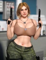 1girls 3d ass big_ass big_breasts blonde_hair blue_eyes bottom_heavy breasts bust busty camo_pants camo_print chest command_and_conquer curvaceous curvy curvy_figure dog_tags dual_wielding female female_focus gun guns hips hourglass_figure huge_ass huge_breasts human large_ass large_breasts legs light-skinned_female light_skin mature mature_female military military_clothing military_pants pistol red_alert_(video_games) red_alert_3 rude_frog slim_waist tanya_adams thick thick_hips thick_legs thick_thighs thighs top_heavy voluptuous waist wide_hips