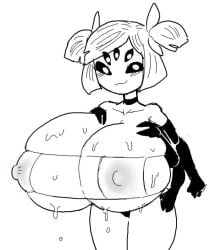 1girls big_breasts breasts gigantic_breasts huge_breasts large_breasts lewdicrousart monster_girl muffet multi_arm multi_eye multi_limb solo solo_female solo_focus spider_girl undertale