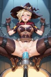 ahe_gao ai_generated bondage forced forced_orgasm logicalleaf machine masturbation mercy object_insertion overwatch overwatch_2 pussy pussy_juice restrained sex_machine stockings suspension vaginal_penetration witch witch_hat witch_mercy