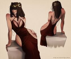 alternate_costume black_hair dress female female_only fire_emblem fire_emblem_awakening nintendo princeofduma solo tharja_(fire_emblem)