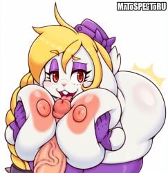 :3d anthro areola bent_over big_breasts blonde_hair breast_play breasts broodal clothing female genitals hair hariet_(mario) hi_res huge_breasts lagomorph legwear leporid licking licking_penis male male/female mammal mario_(series) matospectoru nintendo nipples oral paizufella penile penis penis_lick rabbit sex super_mario_odyssey thigh_highs titjob tongue vein veiny_penis white_body