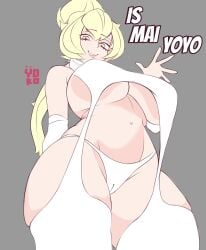 big_breasts blonde_hair brawl_stars charlie_(brawl_stars) dominant_female domination dommy_mommy huge_breasts mommy mommy_kink pussy tagme white_lingerie wide_hips yokoifubuke