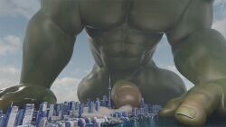 1boy 1orc 3d 3d_(artwork) 3d_model abs big_dick big_dick_day big_dick_energy canada cum_everywhere cum_on_city cumming ejaculating ejaculating_cum ejaculation green-skinned_male green_body green_skin macro macro_male macro_penis macrophilia male masculine muscular muscular_male orc orc_dom orc_male orced pecs porqpein