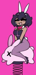 brown_hair bunny_costume bunny_girl bunnygirl bunnysuit fnf fnf_mod fnf_mods friday_night_funkin friday_night_funkin_mod la_mondongo mondongo nestoku oc pastel_colors rabbit rabbit_girl rabbit_hole_(vocaloid) tomboy tomboy_milf tomboys