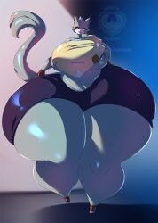 1girls ass_bigger_than_head ass_bigger_than_torso breasts_bigger_than_head breasts_bigger_than_torso furry hyper hyper_ass hyper_breasts hyper_thighs looking_at_viewer massive_ass omni_goddess solo_female tagme thick_thighs